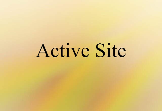 active site