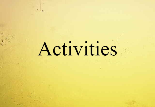 activities