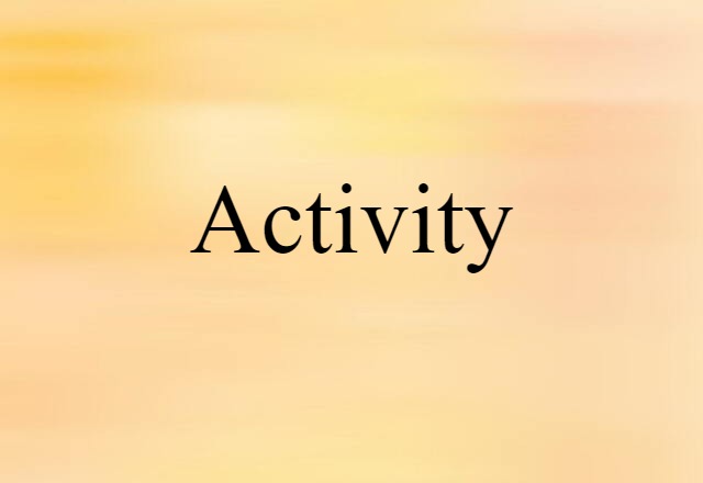 activity