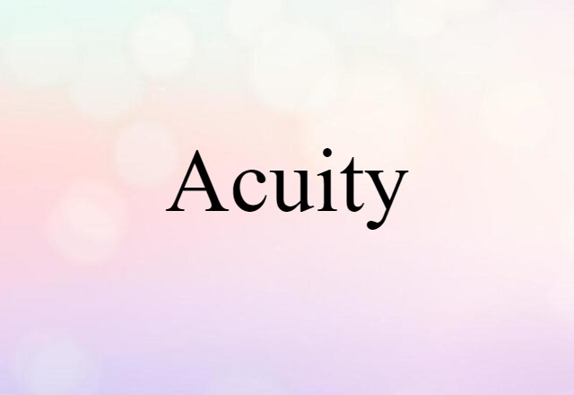 acuity