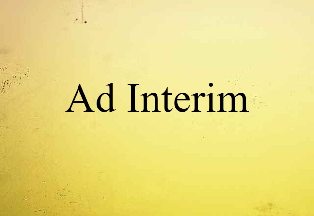 ad interim