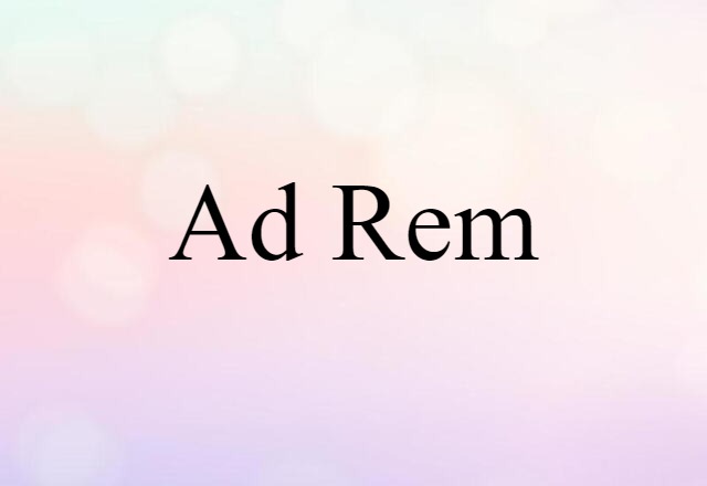 ad rem