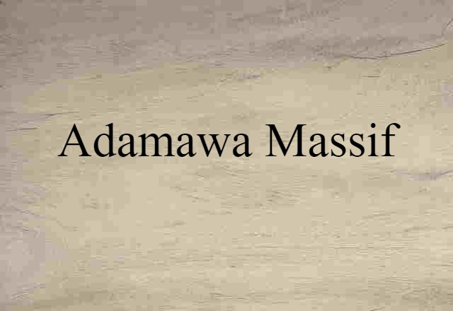 Adamawa Massif