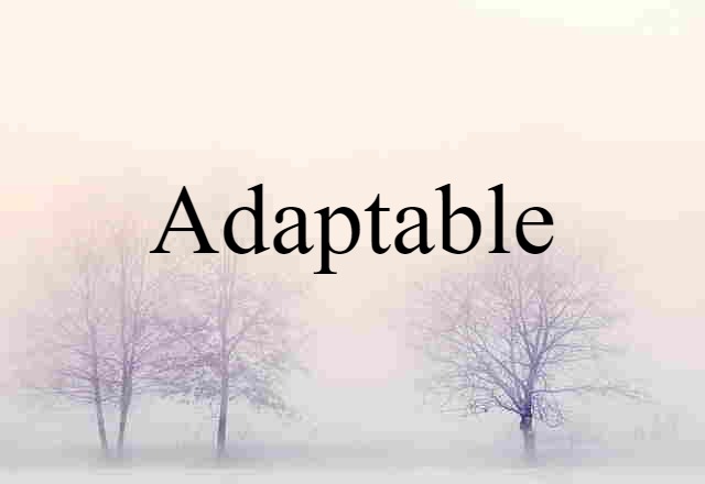 Adaptable (noun) Definition, Meaning & Examples