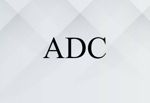 ADC (noun) Definition, Meaning & Examples