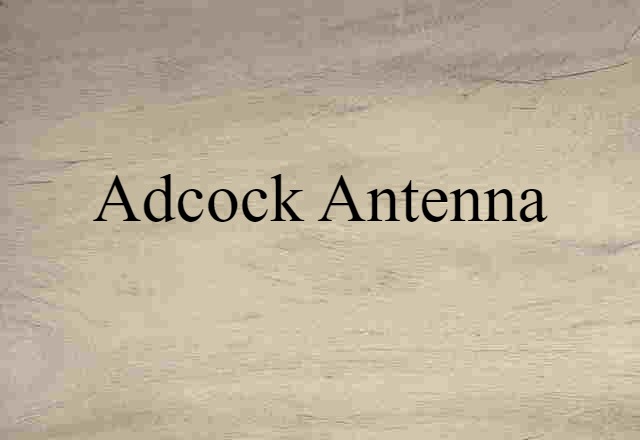 Adcock antenna