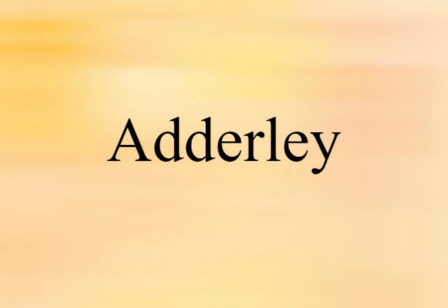 Adderley