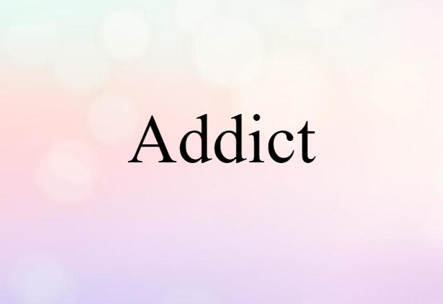 Addict (noun) Definition, Meaning & Examples