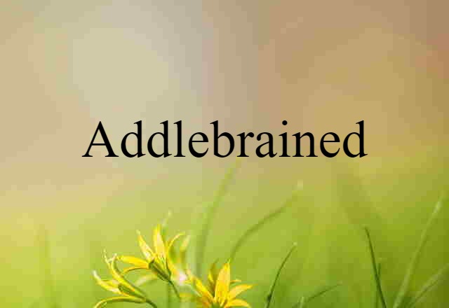 addlebrained