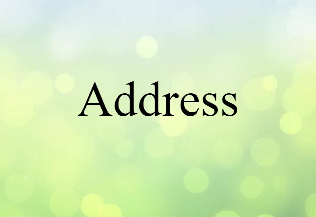 address