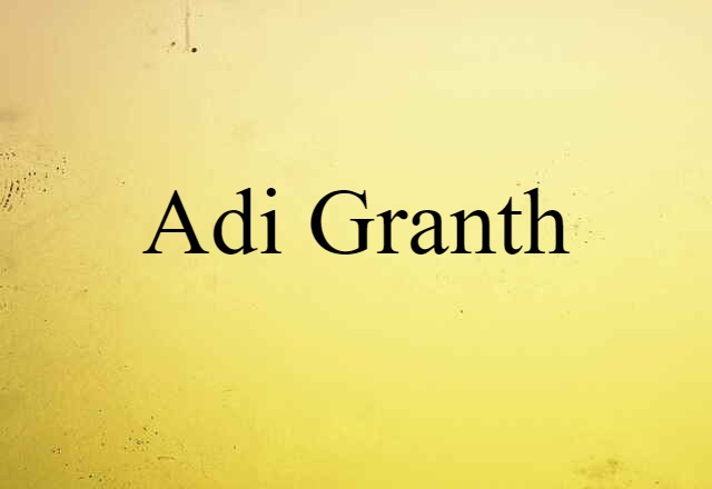 Adi Granth