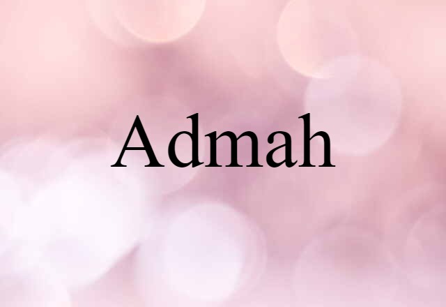 Admah