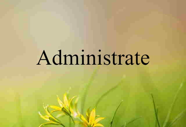 administrate