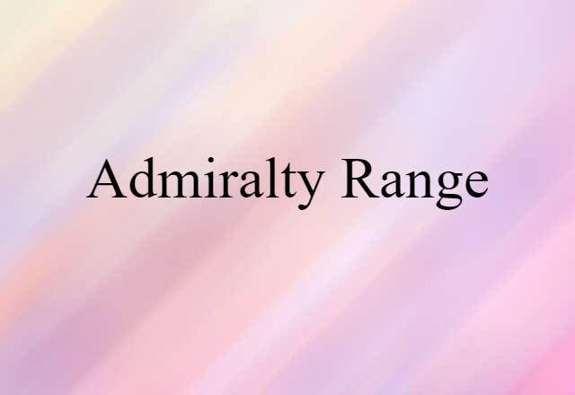 Admiralty Range