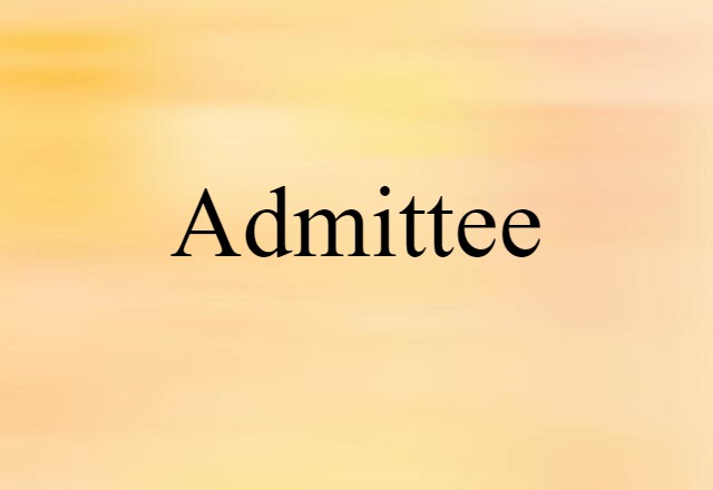 admittee