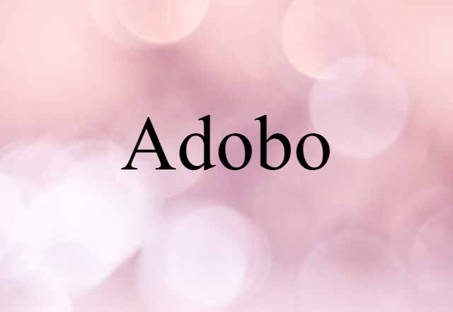 Adobo (noun) Definition, Meaning & Examples