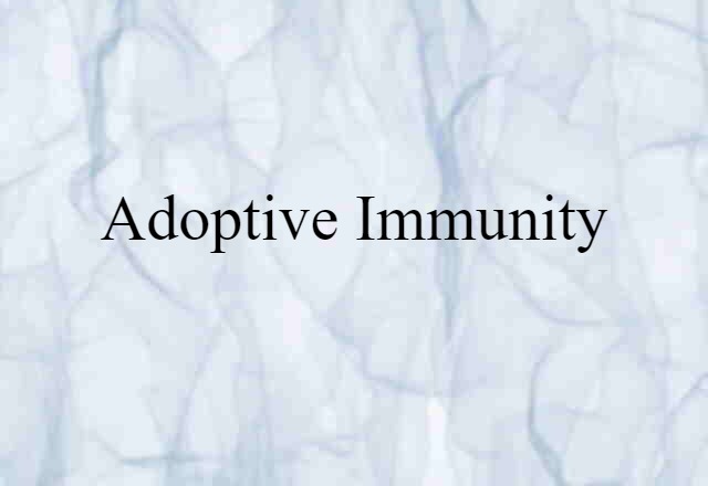 adoptive immunity