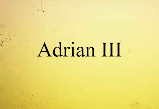 Adrian III