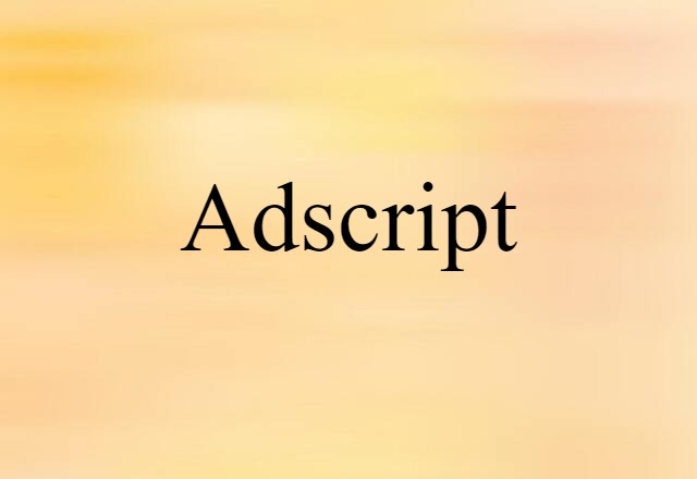 adscript