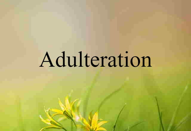 adulteration