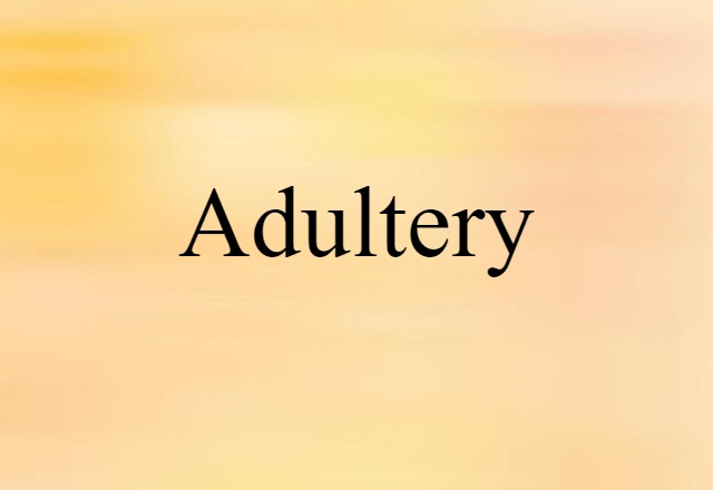 adultery