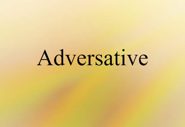 adversative