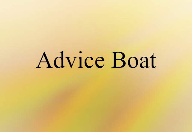 advice boat