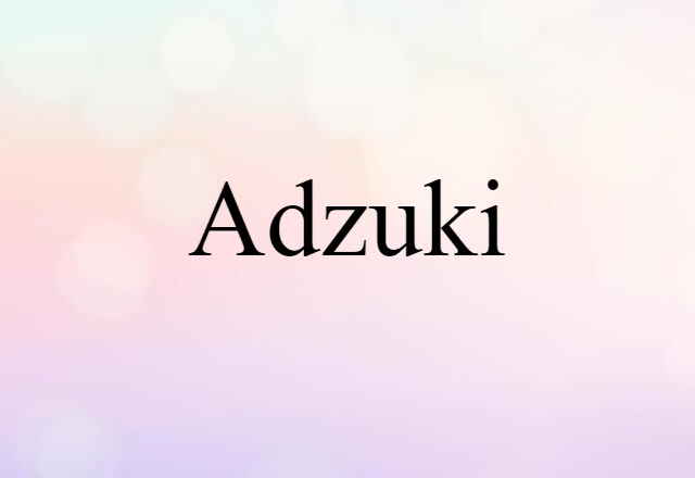 adzuki