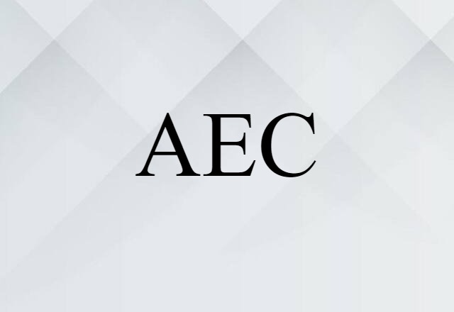 AEC (noun) Definition, Meaning & Examples