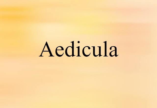 aedicula