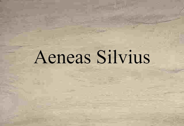 Aeneas Silvius