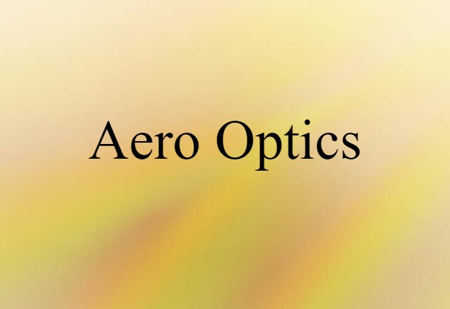 aero-optics