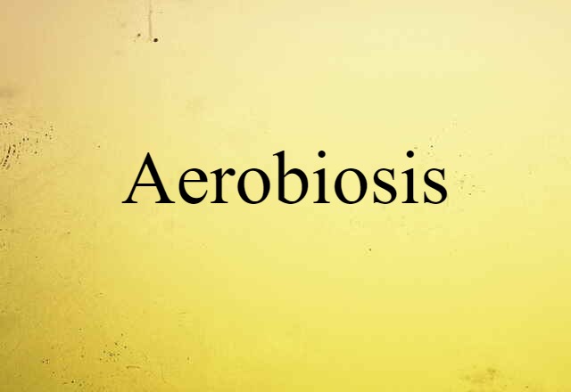 Aerobiosis (noun) Definition, Meaning & Examples