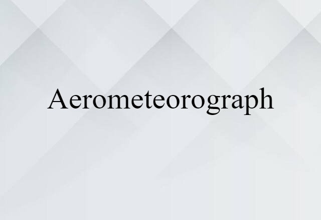 aerometeorograph