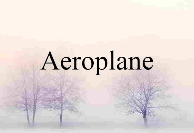 aeroplane