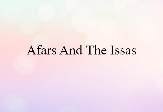 Afars and the Issas