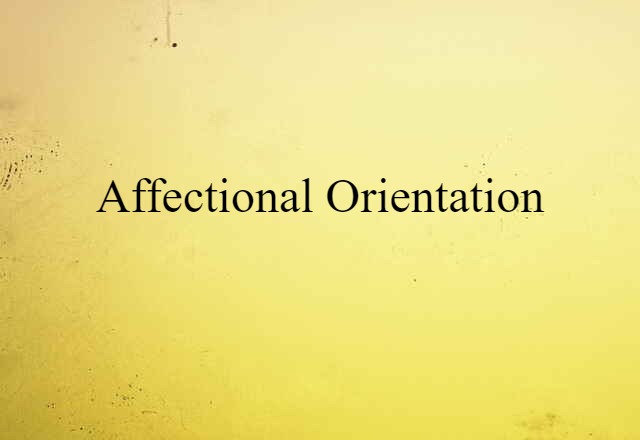 affectional orientation