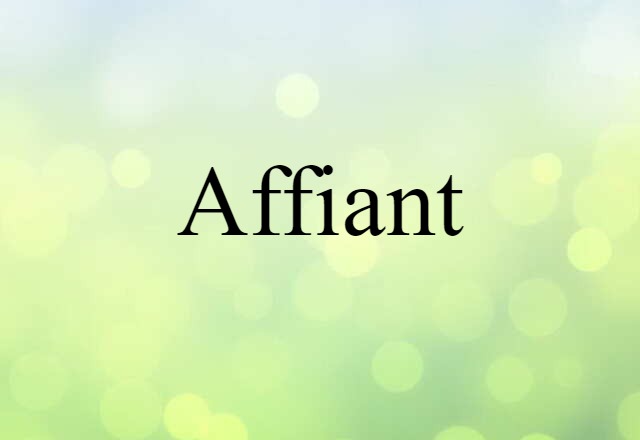 affiant