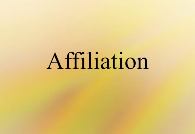 affiliation