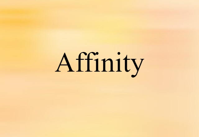 Affinity (noun) Definition, Meaning & Examples