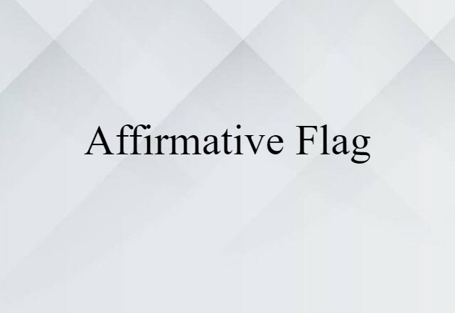 affirmative flag