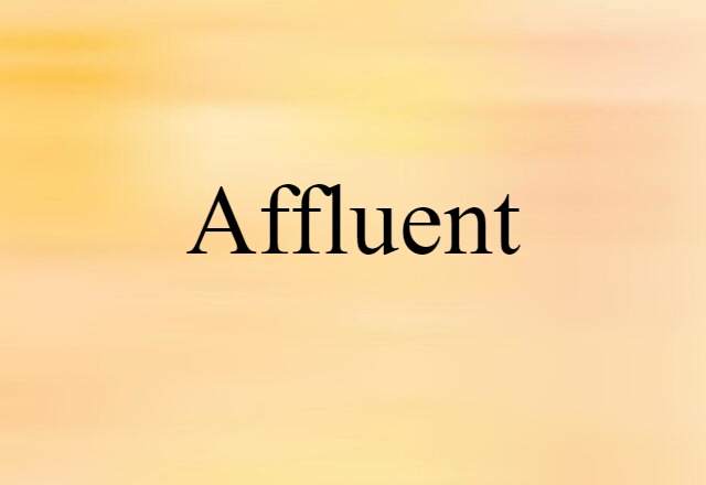 affluent