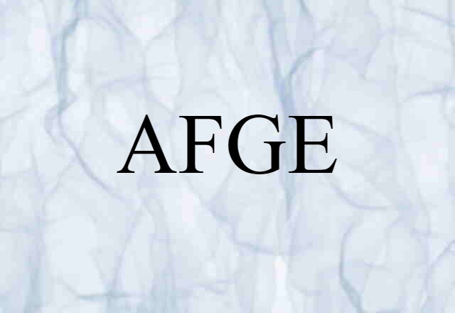 AFGE (noun) Definition, Meaning & Examples