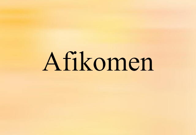 afikomen