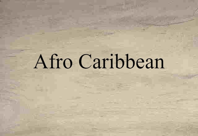 Afro-Caribbean