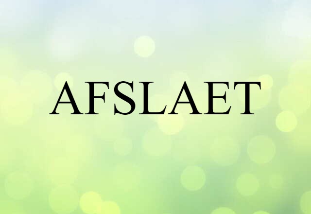 AFSLAET