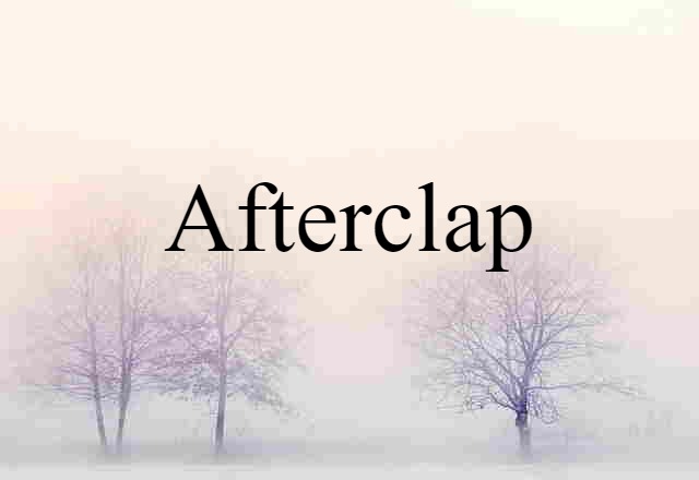 afterclap