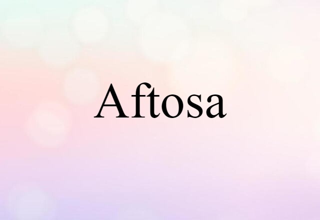 aftosa