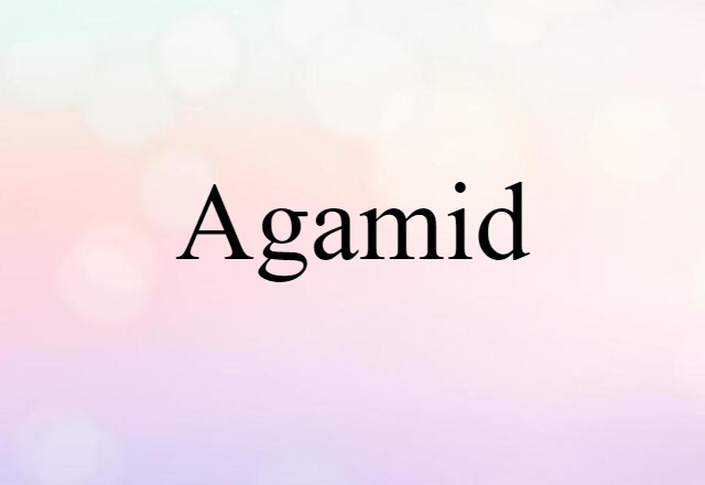 Agamid (noun) Definition, Meaning & Examples