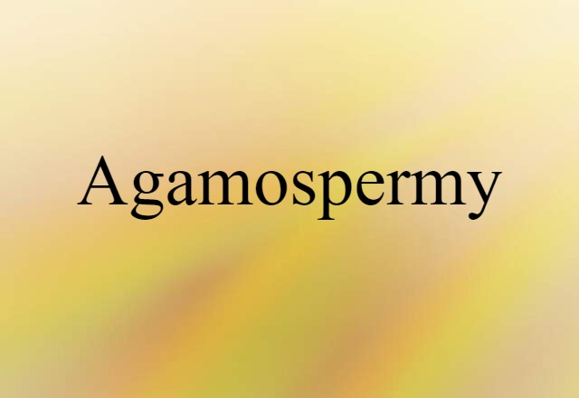 agamospermy